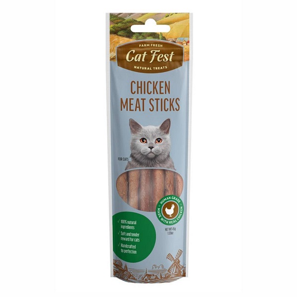تشویقی مدادی گربه cat fest طعم گوشت مرغ وزن 45 گرم | فروشگاه PETKALA24 - ارائه دهنده خدمات و غذای حیوانات خانگی — تصویر ۲