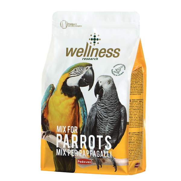 غذای پادوان مخلوط مخصوص طوطی سانان بزرگ مدل Wellness وزن 750 گرم - فروشگاه PETKALA24 - ارائه دهنده خدمات و غذای حیوانات خانگی