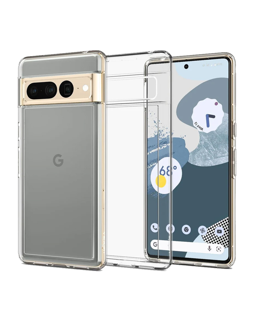 قاب محافظ شیشه ای اسپیجن Spigen مدل Ultra Hybrid مخصوص Google Pixel 7 Pro