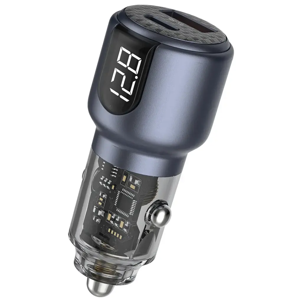 شارژر فندکی گرین لاین دو پورت 75 وات مدل Green Line 75W Dual-Port Car Charger GNDPCC75W — تصویر ۲