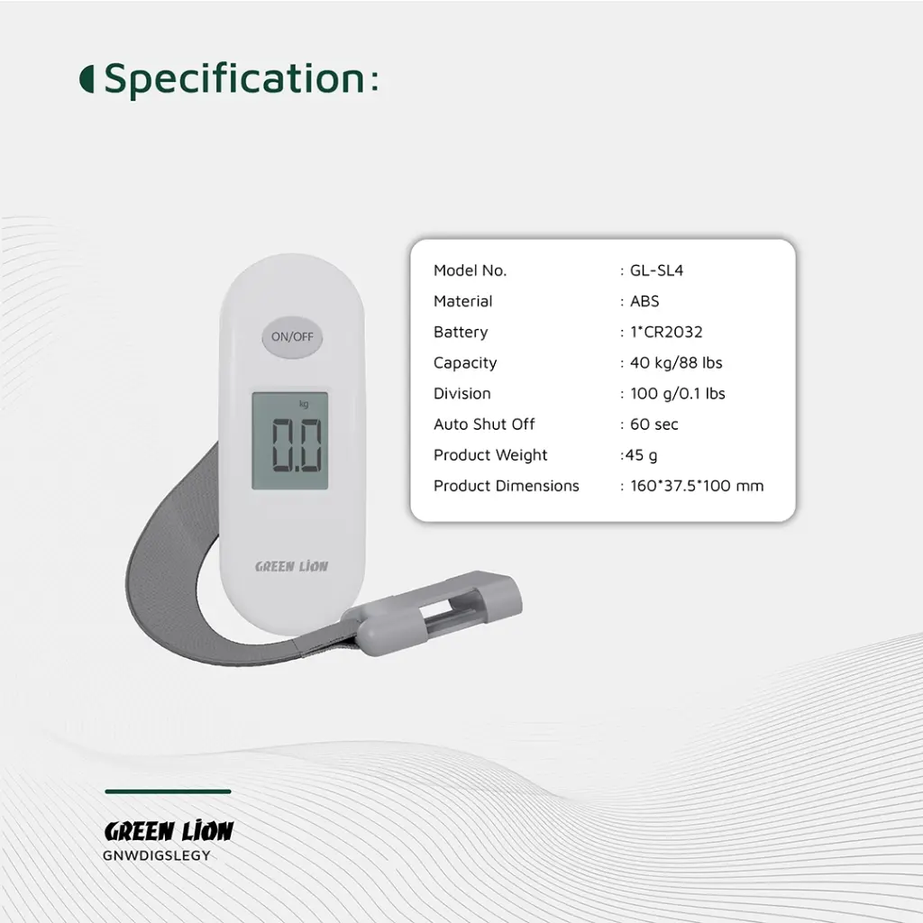 ترازوی دیجیتال چمدان گرین لاین مدل Weight Mate GNWDIGSLEGY — تصویر ۷