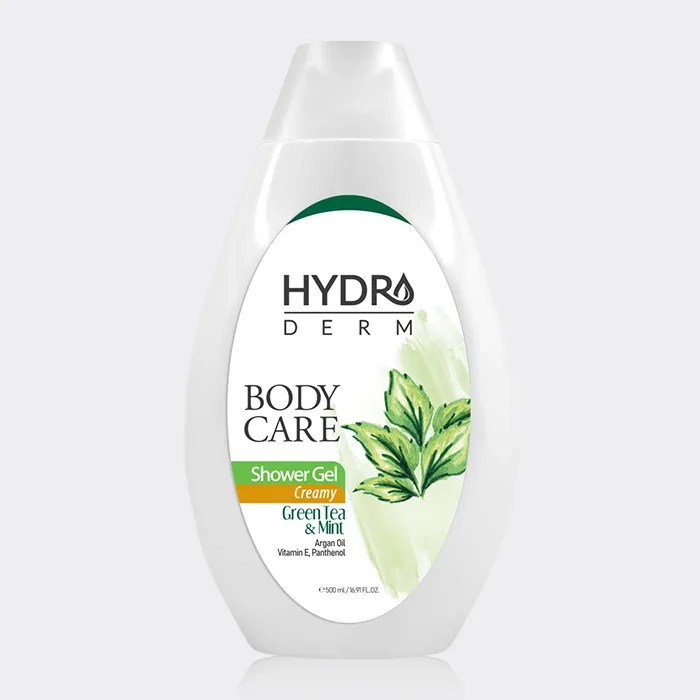شامپو بدن کرمی چای سبز و نعناع هیدرودرم Hydroderm Green Tea & Mint Body Care 500g