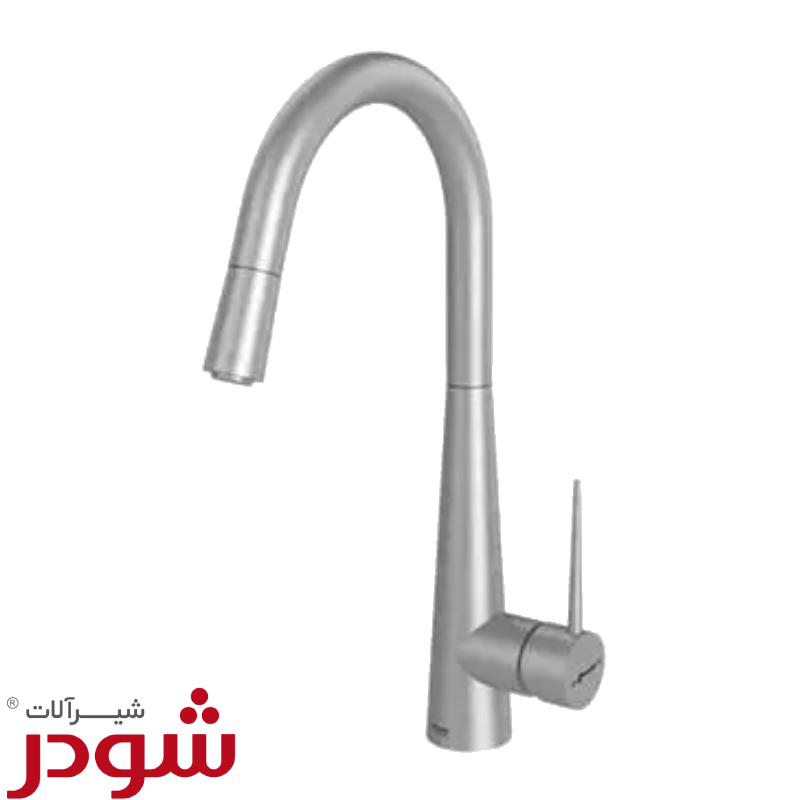 شیرآلات شودر آشپزخانه شاوری مدل ایتن کروم مات — تصویر ۲