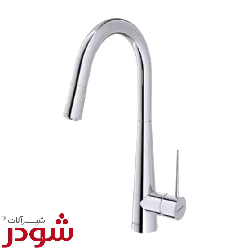 شیرآلات شودر آشپزخانه شاوری مدل ایتن کروم