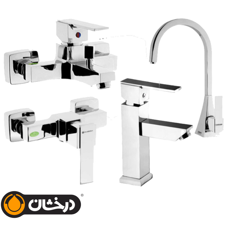 شیرآلات درخشان مدل رومانسون (نادیا) کروم