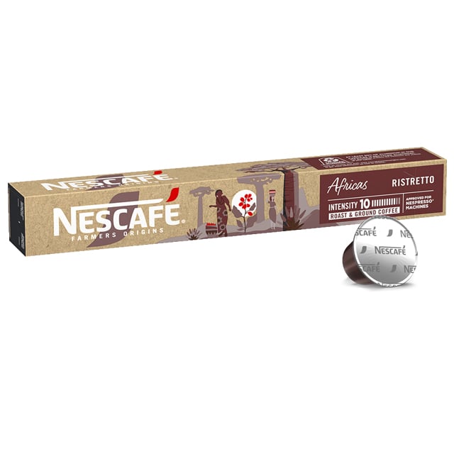 کپسول قهوه آلومینیومی نسکافه مدل Africas Ristretto