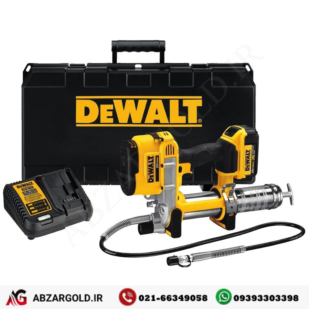 گریس پمپ شارژی لیتیوم DCGG571M1 دیوالت — تصویر ۳