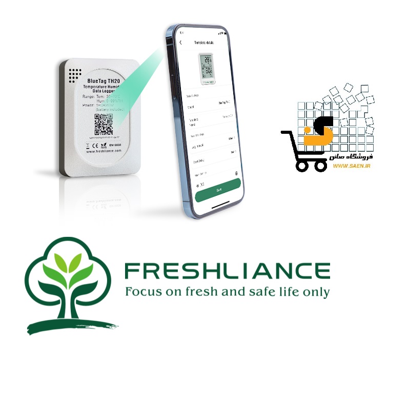 ذخیره کننده دما و رطوبت بلوتوثی Blue Tag TH20 ساخت کمپانی FRESHLIANCE — تصویر ۴