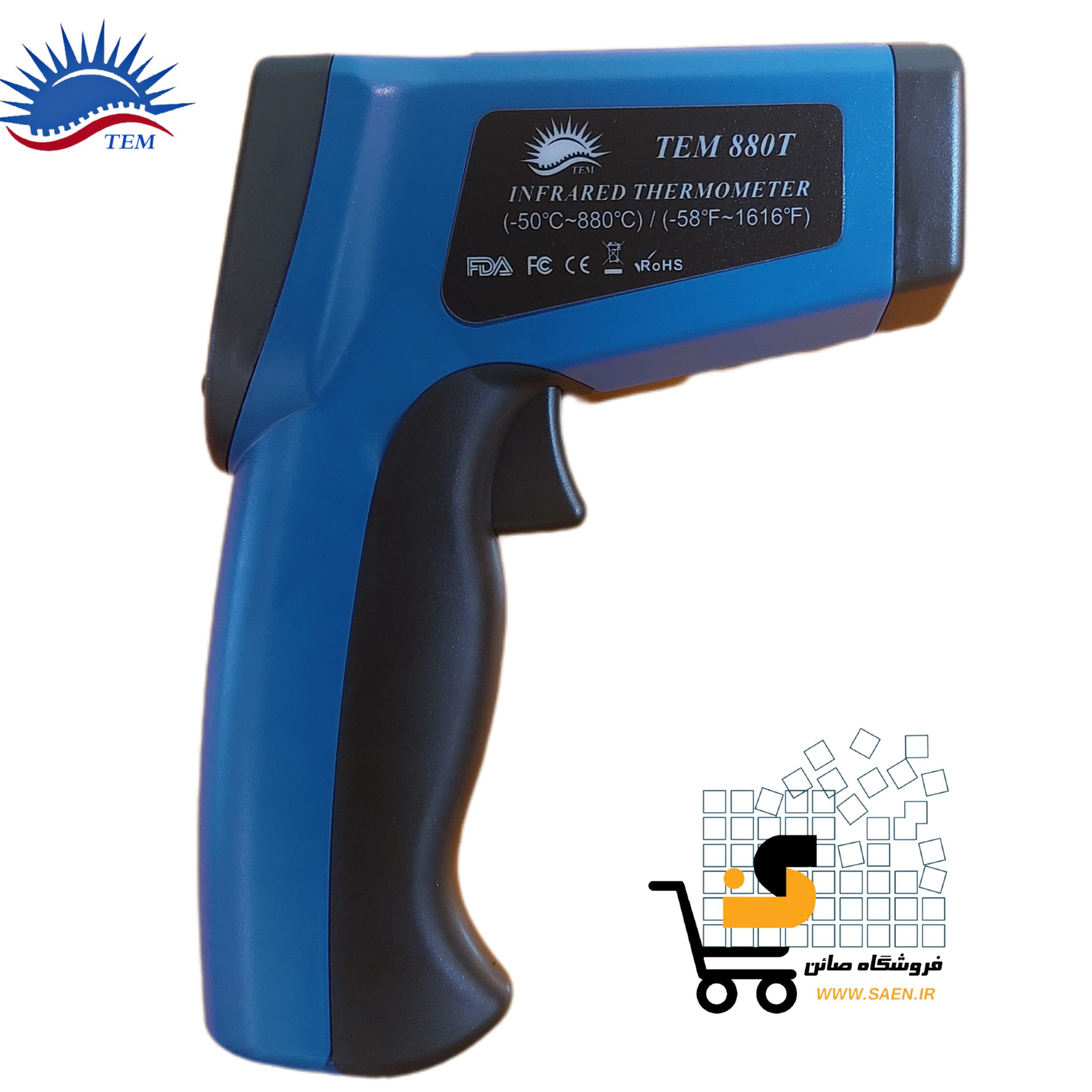 ترمومتر لیزری 880 درجه مدل TEM 880T — تصویر ۲