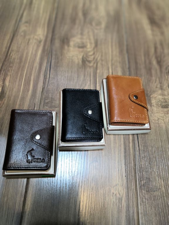 جاکارتی چرم گاوی طبیعی دکمه دار لپی برند polo — تصویر ۲
