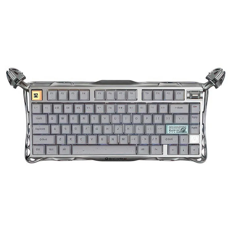 کیبورد بی سیم گیمینگ گراواستار GravaStar Mercury K1 Pro Wireless – خاکستری