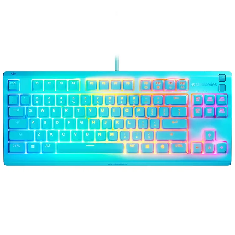 کیبورد گیمینگ استیل سریز Steelseries APEX 3 TKL Aqua – آبی