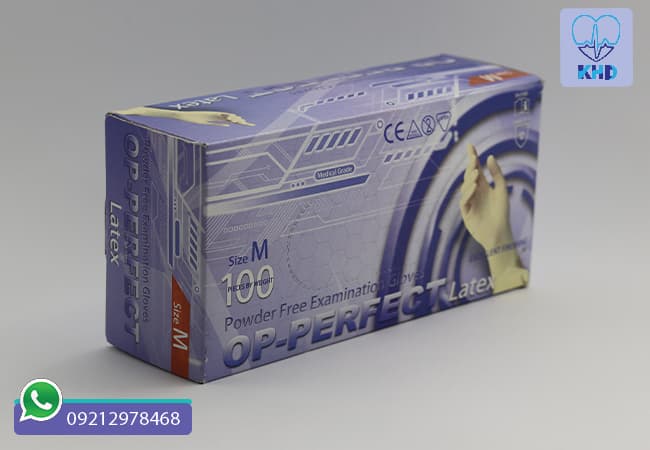 دستکش لاتکس اُپی پرفکت سایز مدیوم (M) | بسته 100 عددی — تصویر ۳