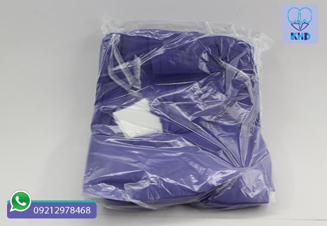 گان جراح آستین کشدار آبی | سایز 120 سانتی‌متر، خرید 1 عددی — تصویر ۸