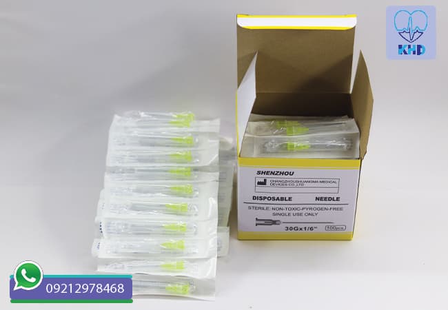 نیدل گیج 30 با طول 1/6 اینچ | 100 عددی مخصوص تزریقات زیرجلدی — تصویر ۸