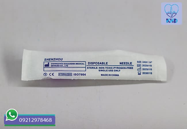 نیدل بنفش گیج 24 شنزو (Shenzo) سایز 1/4 اینچ، بسته 100 عددی — تصویر ۵