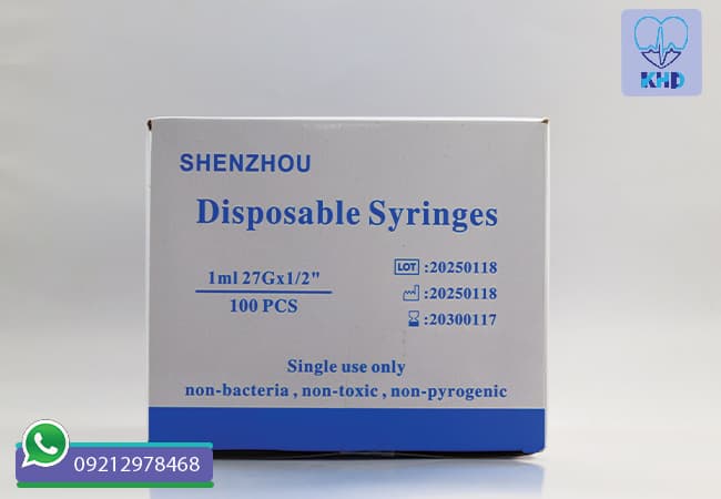 سرنگ 1 میل شنزو (Shenzo) گیج 27 بسته 100 عددی — تصویر ۶