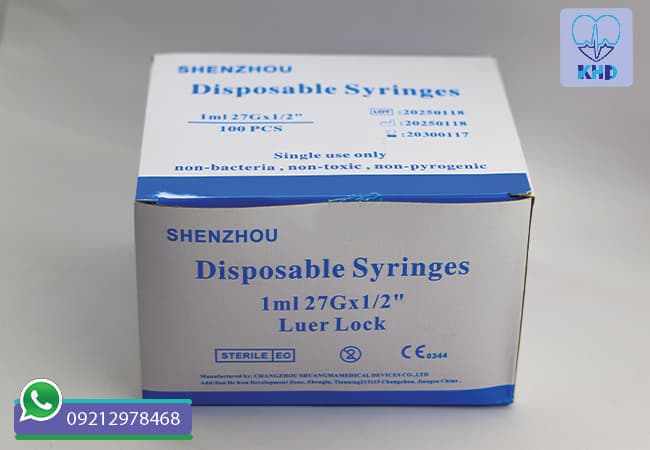 سرنگ 1 میل شنزو (Shenzo) گیج 27 بسته 100 عددی — تصویر ۴