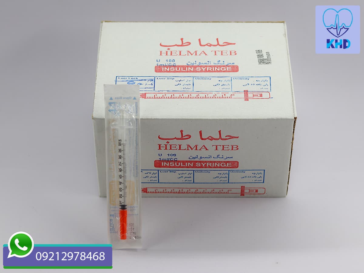 سرنگ انسولین حلما طب | بسته 50 عددی — تصویر ۵