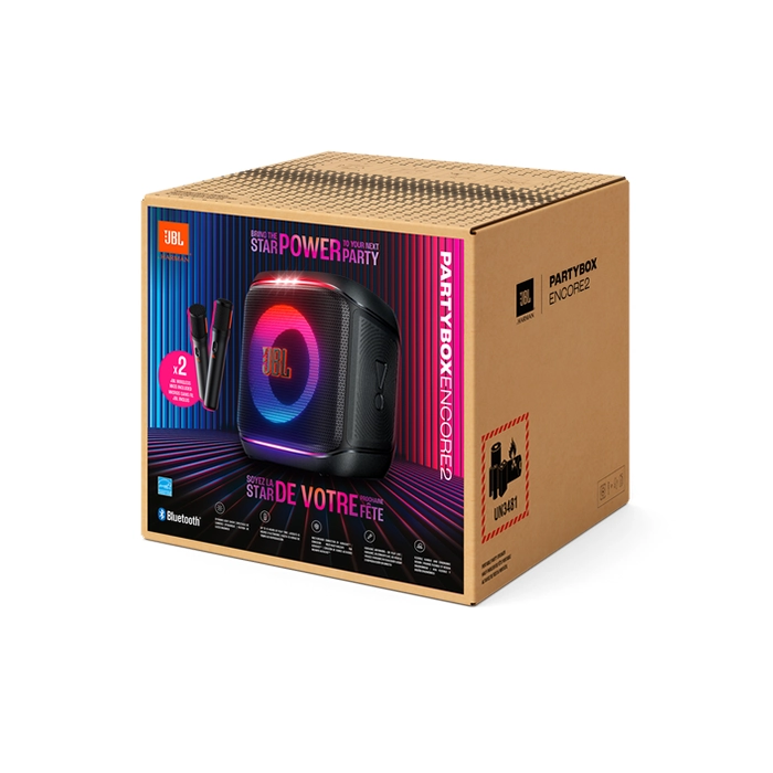 پارتی باکس جی بی ال مدل انکور 2 با دو میکروفون (JBL Partybox Encore 2(2MIC مشکی — تصویر ۶