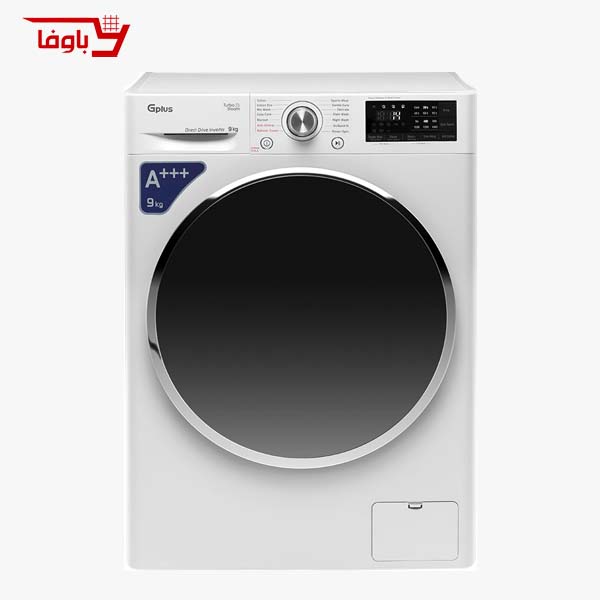 ماشین لباسشویی جی پلاس | 9 کیلویی | مدل M990 | موتور دایرکت درایو اینورتر