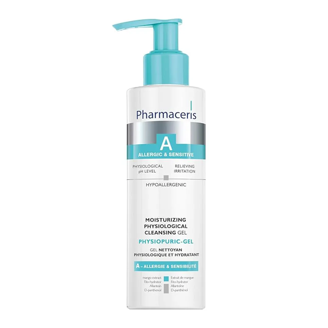 ژل پاک کننده و مرطوب کننده فارماسریز ALLERGIC & SENSITIVE MOISTURIZING PHYSIOLOGICAL حجم 190 میلی لیتری — تصویر ۲