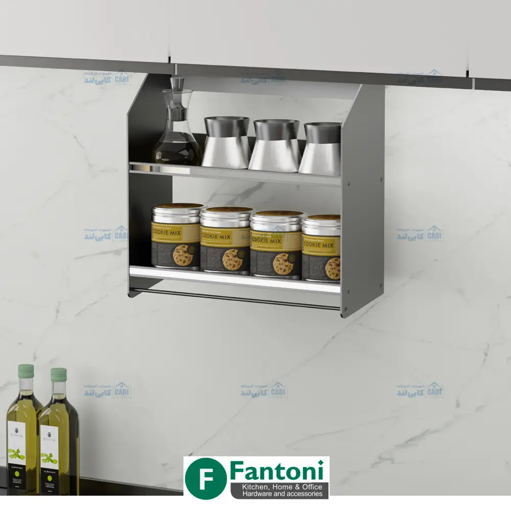رک بین کابینتی جای ادویه با عرض 450mm فانتونی G101