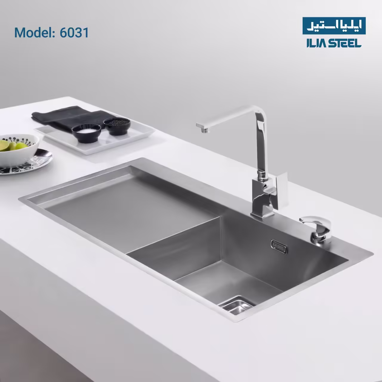 سینک باکس ایلیا استیل 6031 — تصویر ۳