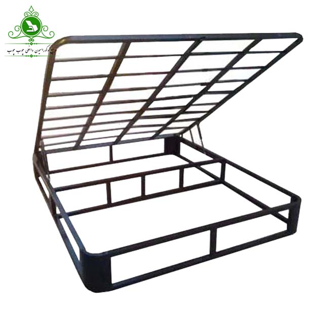 کفی تخت خواب دو نفره جکدار تمام کلاف عرض 160