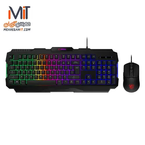 کیبورد و موس گیمینگ ام اس آی مدل FORGE GK100 COMBO