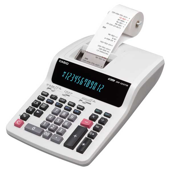 ماشین حساب DR-120TM-WE کاسیو