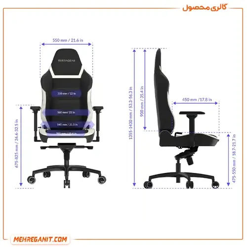 صندلی گیمینگ ورتاگیر PL6800 Midnight Purple — تصویر ۴