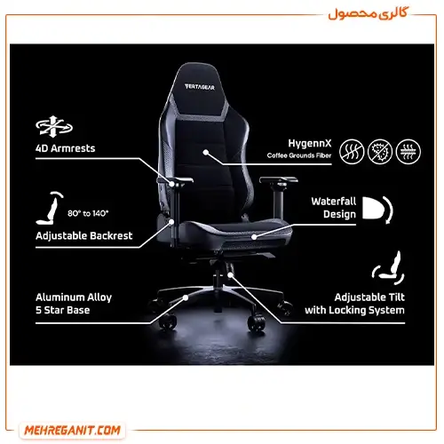 صندلی گیمینگ ورتاگیر PL6800 Midnight Purple — تصویر ۷