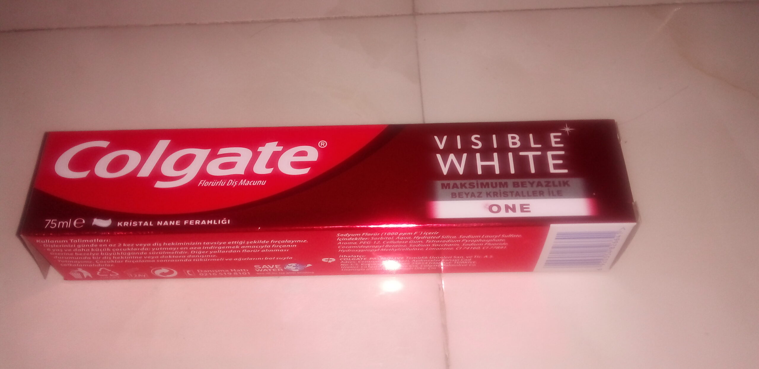 خمیر دندان سفید کننده کلگیت مدل VISIBLE WHITE حجم 75 میل — تصویر ۴