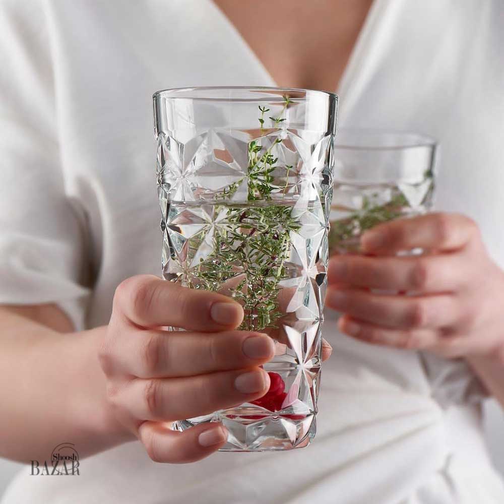 لیوان بلند استرلا 4 عددی پاشاباغچه 490 سی سی کد 520805