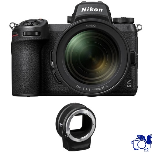 Nikon Z6 FX-Format Mirrorless Camera Body With NIKKOR Z 24-70mm f/4 S And Mount Adapter FTZ — تصویر ۴