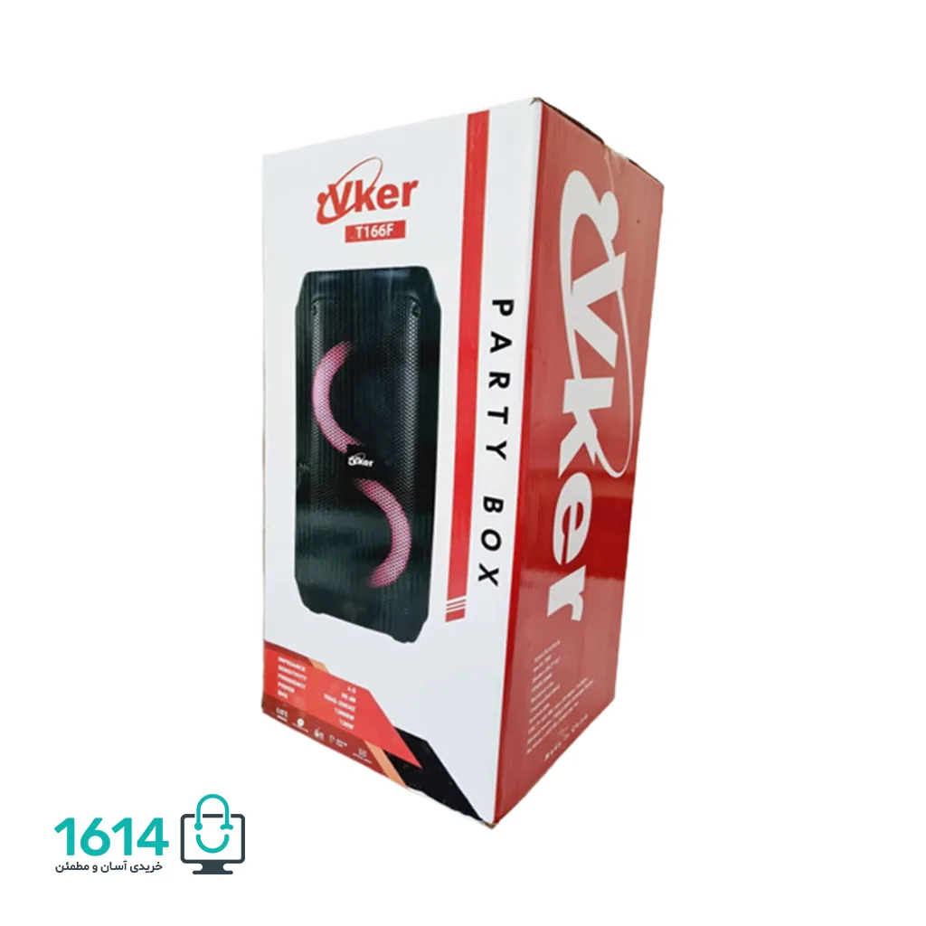 اسپیکر پارتی باکس ویکر مدل T166F — تصویر ۲