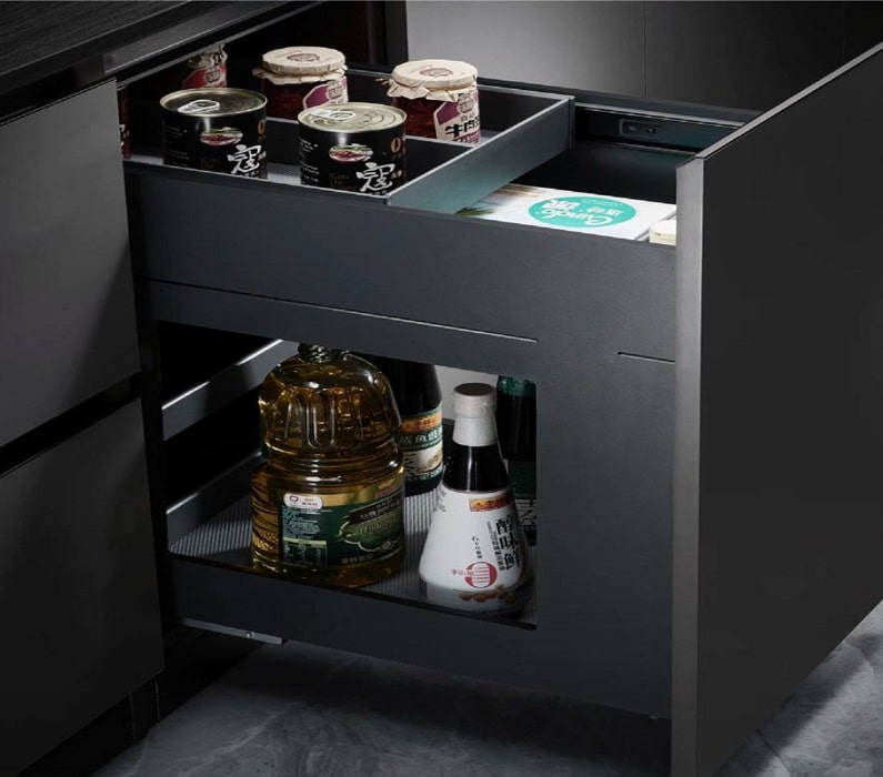 سوپر مواد غذایی استیل ریل از کف عرض 30 سانتیمتر فامتونی کد F590