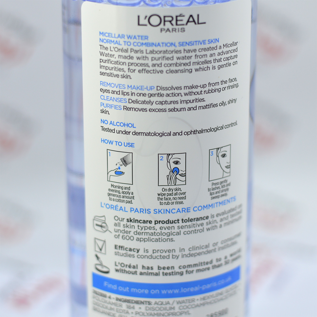 محلول پاک کننده آرایش لورآل Loreal مدل Normal to Combination — تصویر ۴