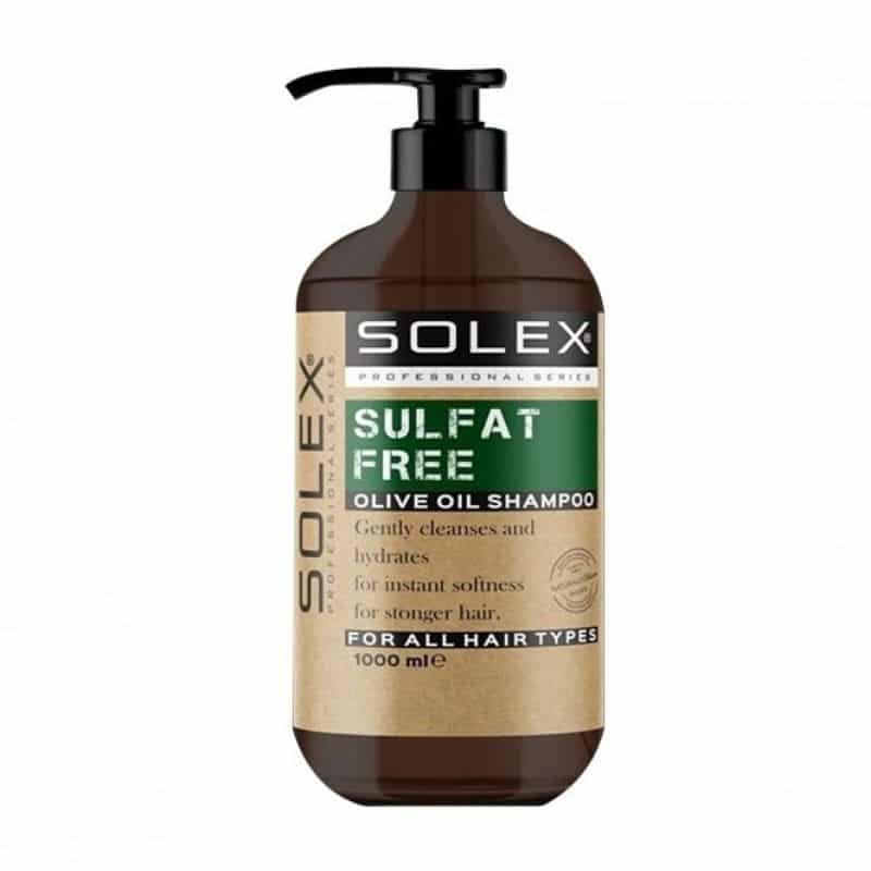 شامپو سولکس Solex فاقد سولفات حاوی روغن زیتون حجم 1000 میل — تصویر ۲