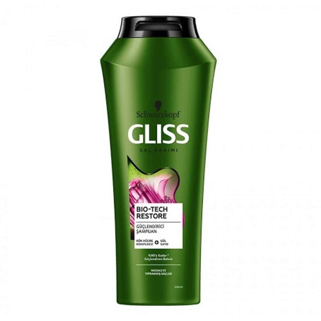 شامپو گلیس Gliss احیا کننده مو مدل Bio-Tech Restore حجم 500 میل — تصویر ۲