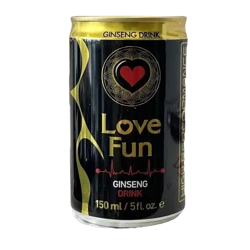 نوشیدنی انرژی زا جنیسینگ لاو فان ترکیه 150میل مشکی | Love Fun — تصویر ۲
