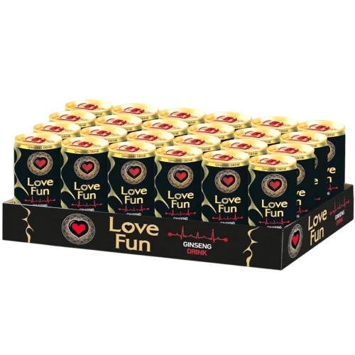 نوشیدنی لاوفان انرژی زا جینسینگ 150 میلی لیتر | Love Fun Ginseng Drink بسته 24 تایی — تصویر ۲