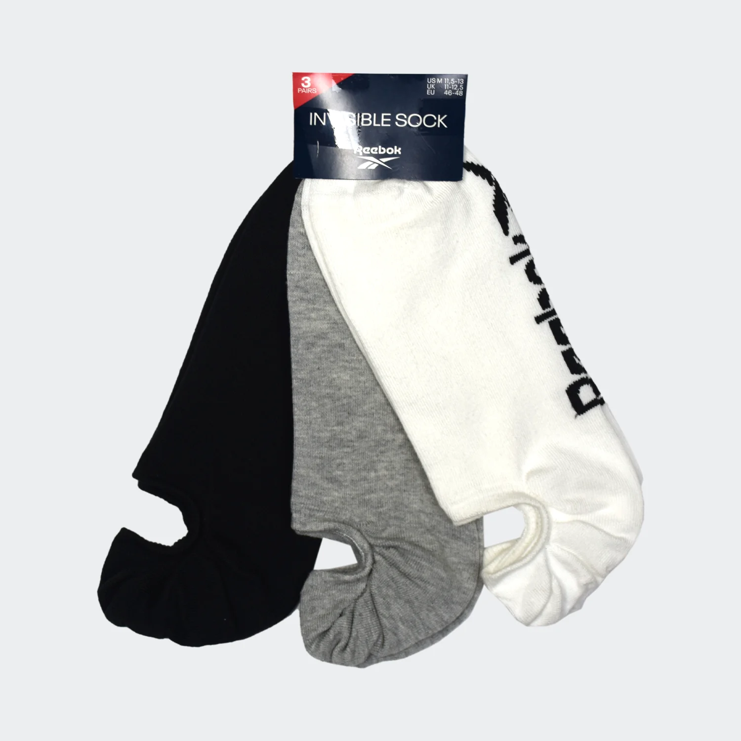 جوراب مردانه ریباک مدل Training no show socks — تصویر ۳