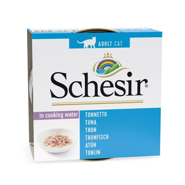 کنسرو گربه 85 گرمی ماهی تن در آبگوشت شسیر – Schesir Tuna