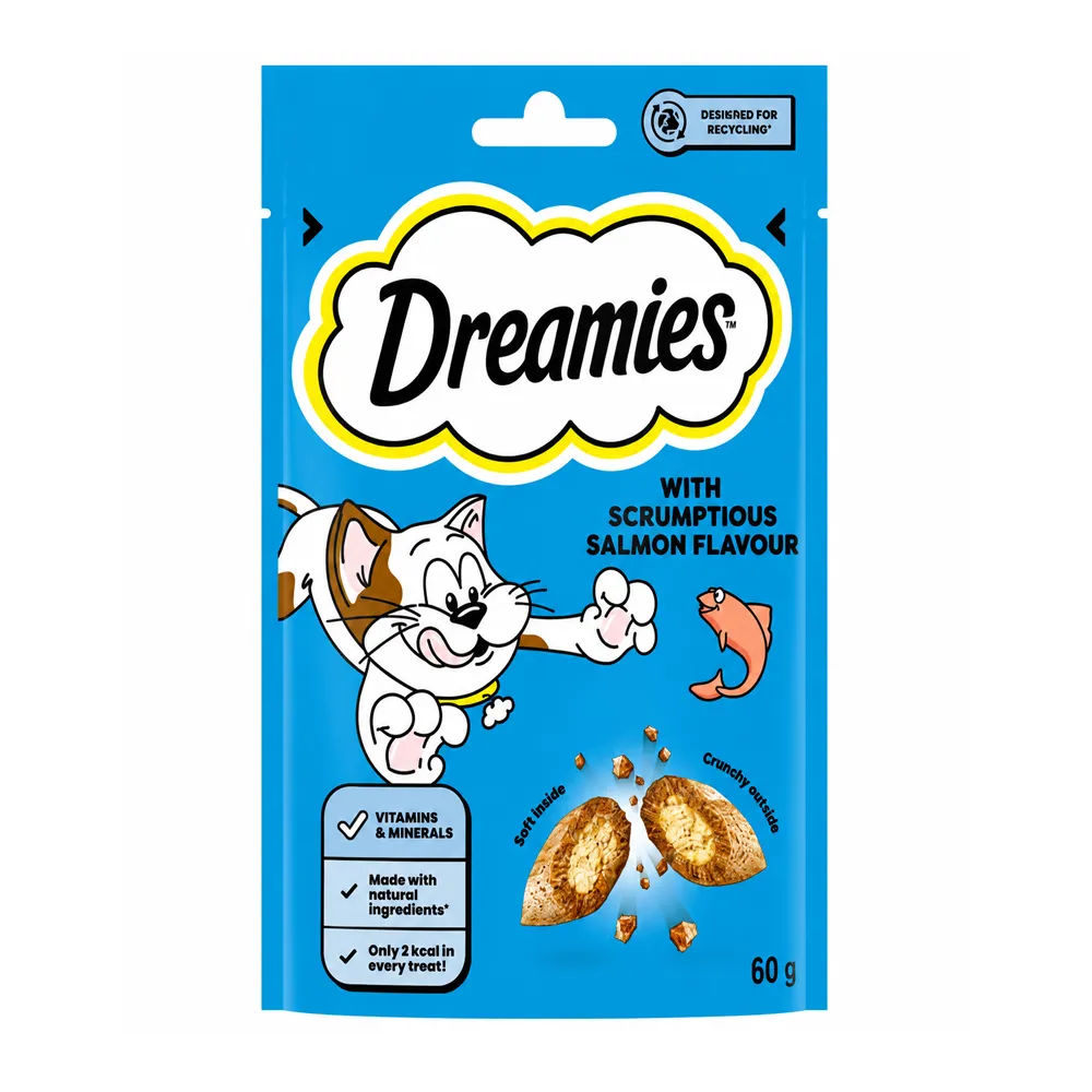تشویقی گربه با طعم سالمون دریمیز – Dreamies Salmon — تصویر ۲