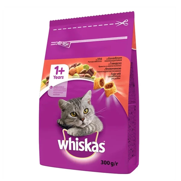 غذای مغزدار گربه با طعم گوشت و هویج ویسکاس – Whiskas