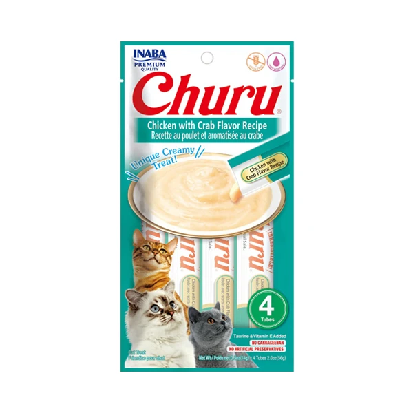 بستنی گربه با طعم مرغ و خرچنگ چورو – Churu
