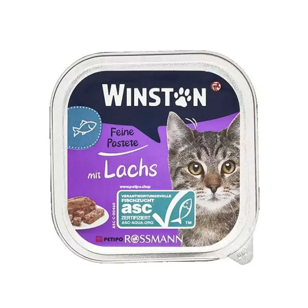 ووم گربه با طعم ماهی سالمون وینستون – Winston — تصویر ۲