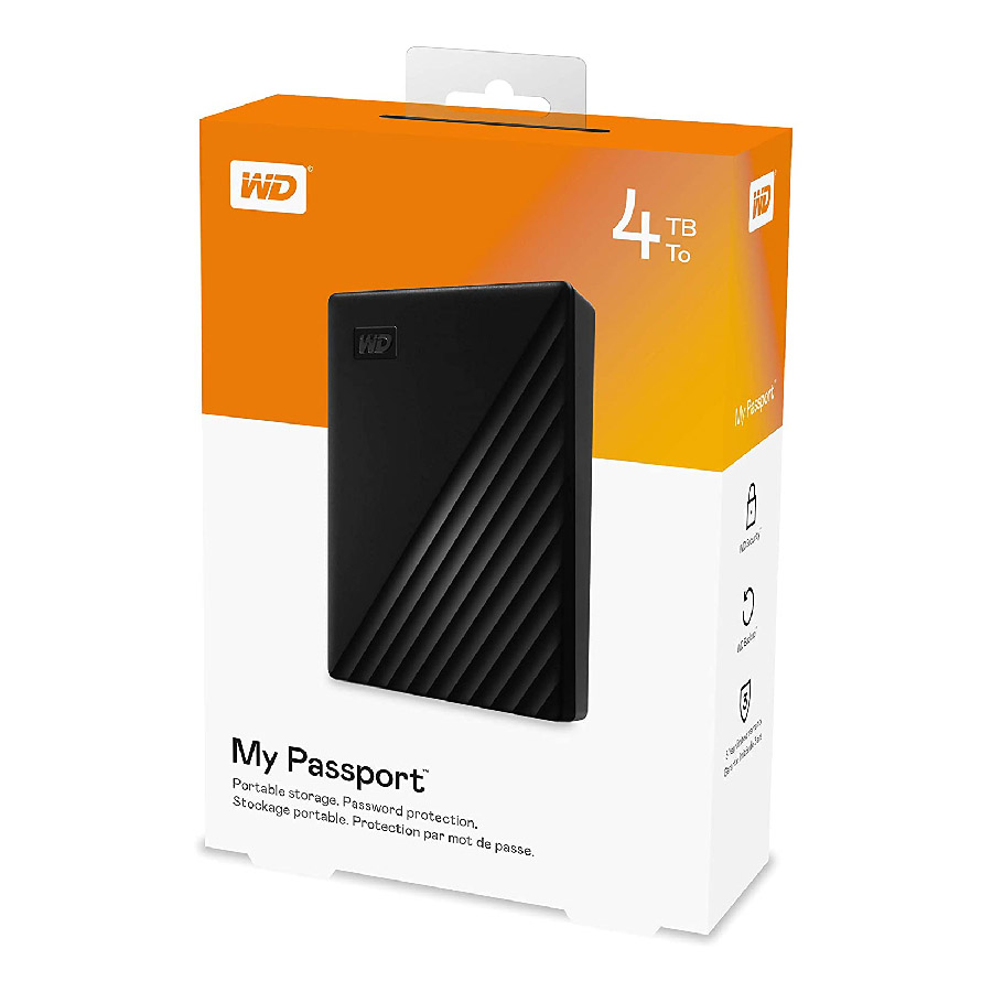 حافظه اچ دی دی اکسترنال وسترن دیجیتال مدل My Passport ظرفیت 4 ترابایت — تصویر ۲